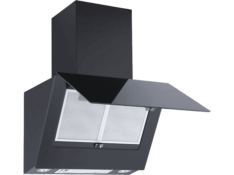 Campana convencional - ok. OHO 6351-3 B, 420 m³/h, Luces LED, Negro