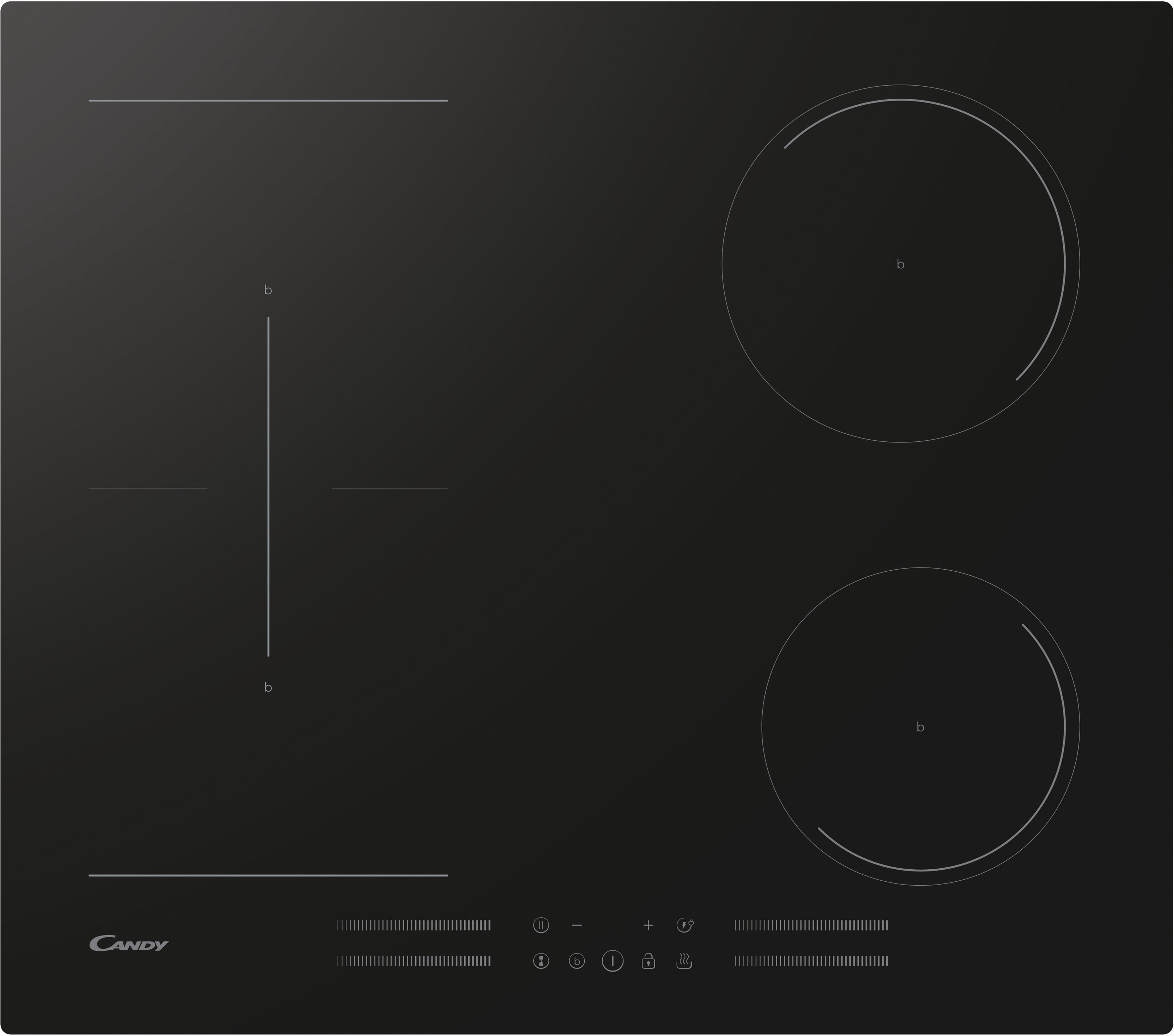 CANDY CTP644MCBB/1 indukciós főzőlap 7,2 kW, 4 zóna, booster, fekete