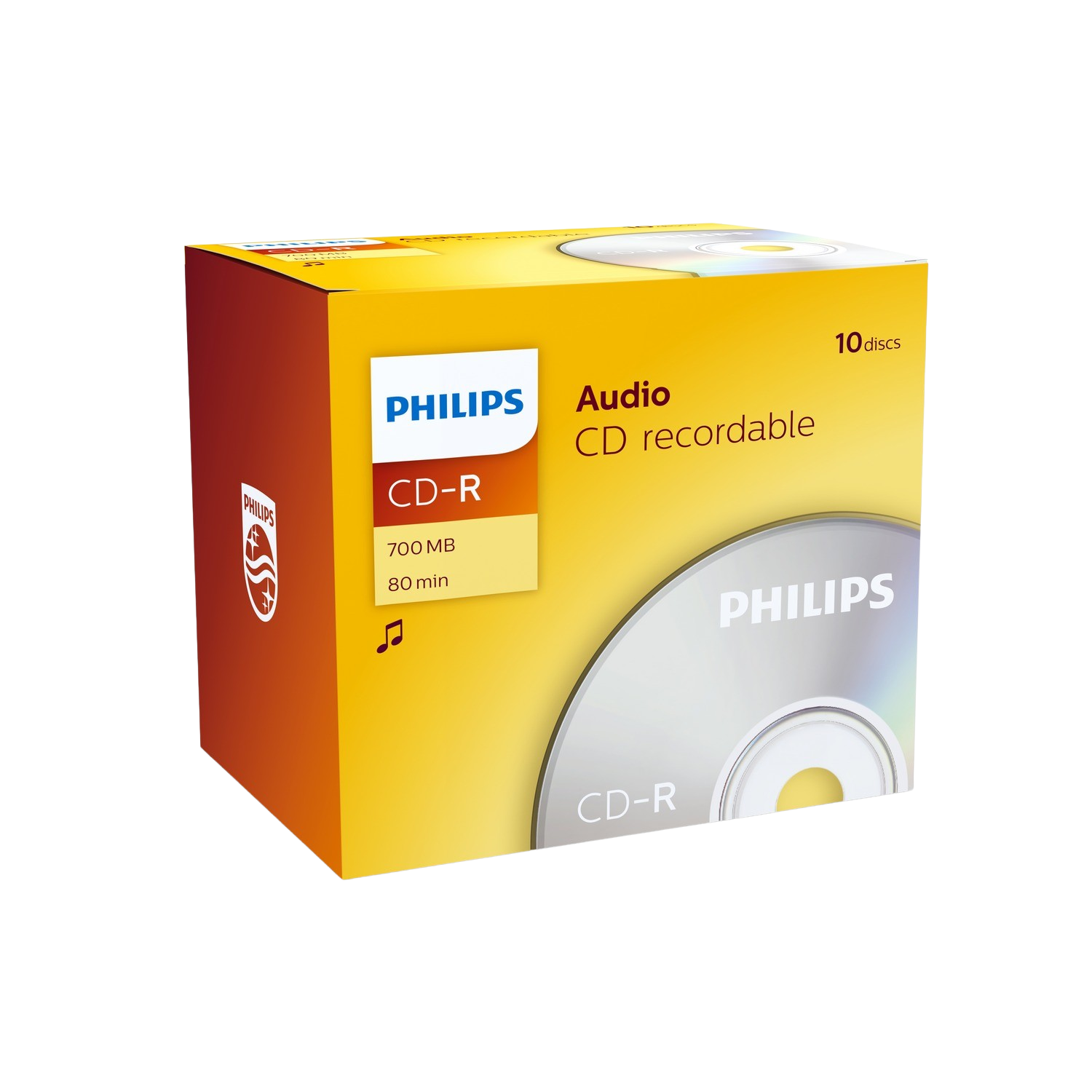 Philips Cd-r 80 Da 52x Jewel (10) Audio afbeelding