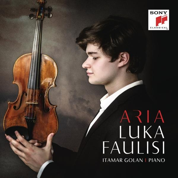 Albumcover mit einem Mann, der eine Geige hält, mit dem Titel 'Aria Luka Faulisi'.