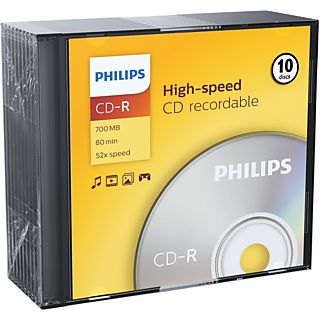PHILIPS CD-R 80 52X SLIM (10)
