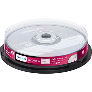 PHILIPS DVD+RW 4X CB (10)