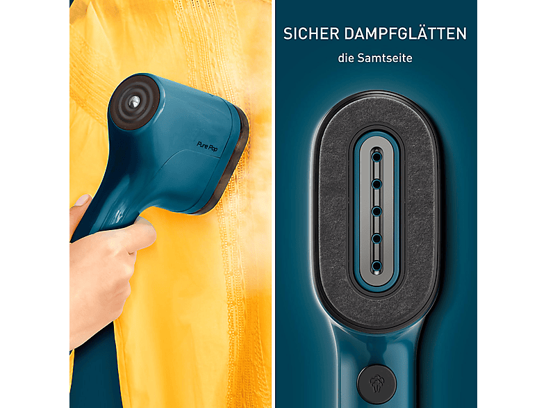 Tefal DT2020 Pure Pop Dampfbürste (0, 1300 Watt, 70 ml Wassertank, Alpenblau) — Foto 2 von 5