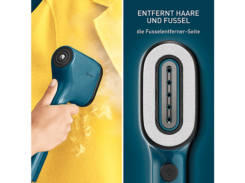 Tefal DT2020 Pure Pop Dampfbürste (0, 1300 Watt, 70 ml Wassertank, Alpenblau) — Foto 3 von 5