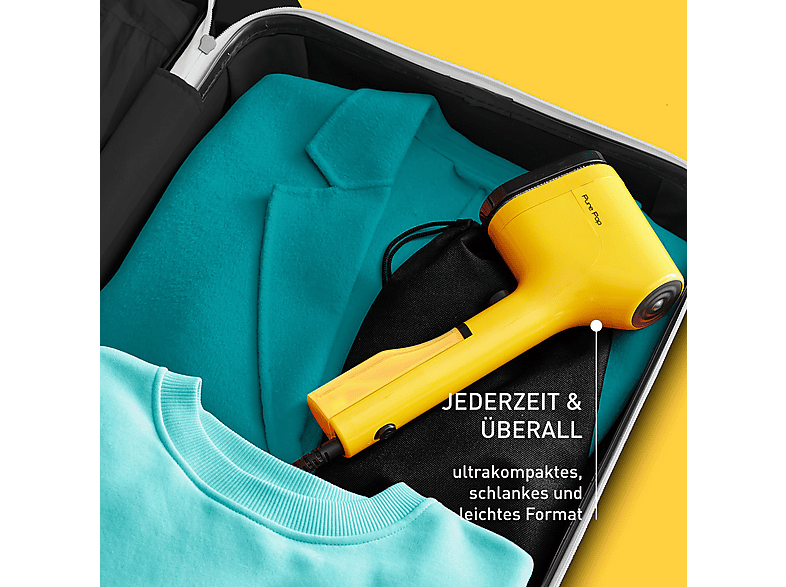 Tefal DT2026 Pure Pop Dampfbürste (0, 1300 Watt, 70 ml Wassertank, Gelb) — Foto 2 von 5