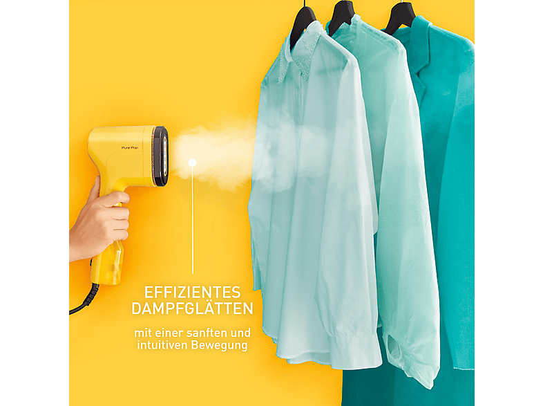 Tefal DT2026 Pure Pop Dampfbürste (0, 1300 Watt, 70 ml Wassertank, Gelb) — Foto 4 von 5