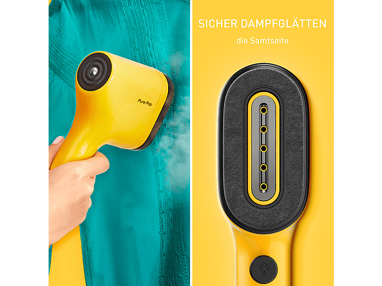 Tefal DT2026 Pure Pop Dampfbürste (0, 1300 Watt, 70 ml Wassertank, Gelb) — Foto 5 von 5