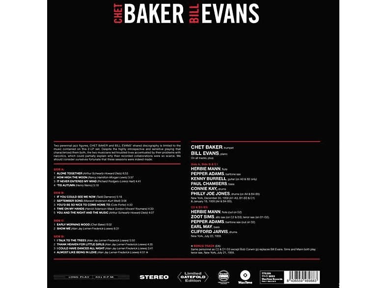 Baker, Chet / Davis, Miles | Complete Recordings-(Ltd.GA) - (Vinyl ...