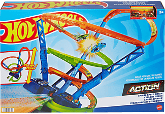 HOT WHEELS HW Crash-Spirale Spielset Mehrfarbig