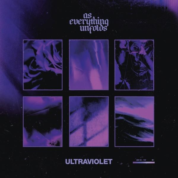 Albumcover: 6 lila Rechtecke mit abstrakten Bildern. Titel 'ULTRAVIOLET' unten. Künstler oben.