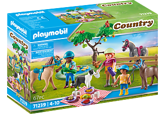 PLAYMOBIL 71239 Picknickausflug mit Pferden Spielset, Mehrfarbig