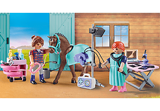 PLAYMOBIL 71241 Tierärztin für Pferde Spielset, Mehrfarbig