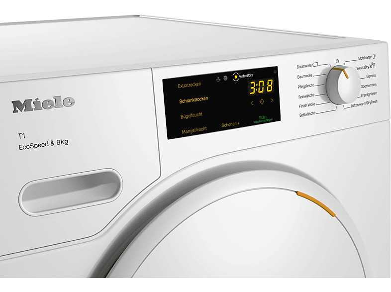 MIELE TWC560WP EcoSpeed&8kg Wärmepumpentrockner T1 White Edition (8 kg, Lotosweiß)
