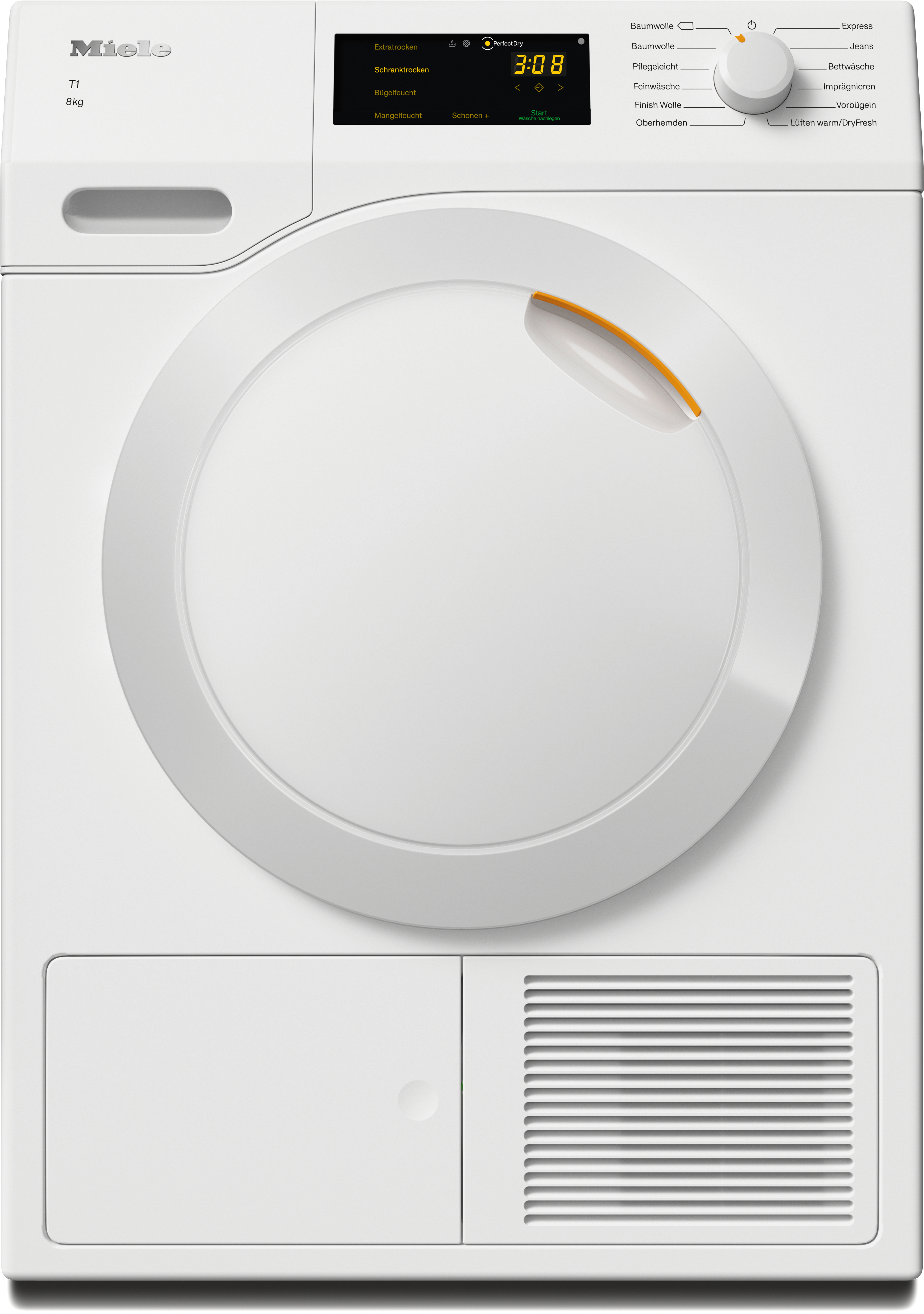 MIELE TCC230W Trockner T1 Chrome Edition (8 kg, A++, Lotosweiß)