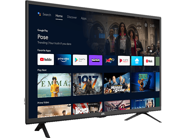 ALLIMITY Telecomando Vocale Compatibile Con TV OK. Modelli ODL 32760HN-TAB, 32771HN-TAB, 40761FN-TAB, 24772HN-TAB E Altri, Nessuna Programmazione - 2