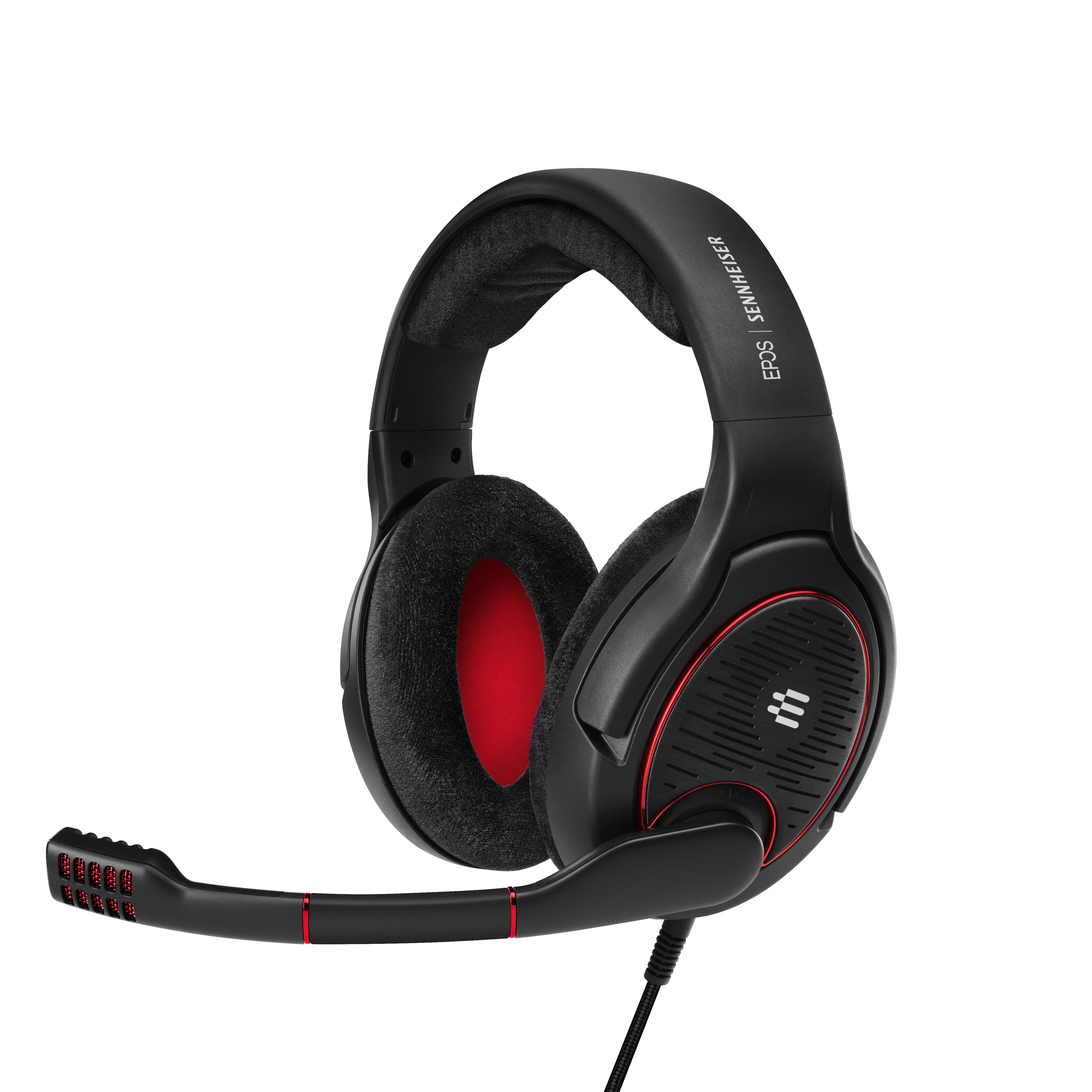 EPOS Gaming Headset Game One, Over-Ear, 3.5mm, Schwarz/Rot