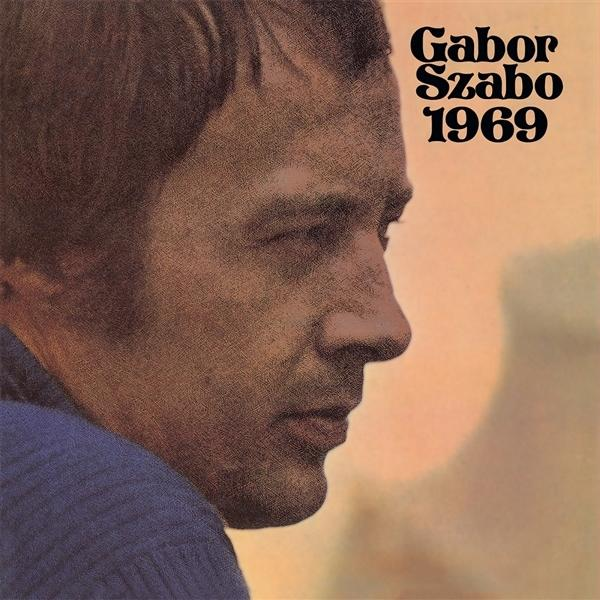 Férfi profil portré, album borító "Gabor Szabo 1969" felirattal.