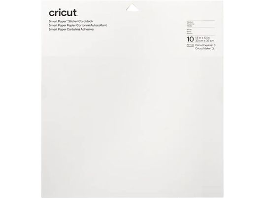 CRICUT Smart Paper Sticker Cardstock - Papier autocollant (Blanc)