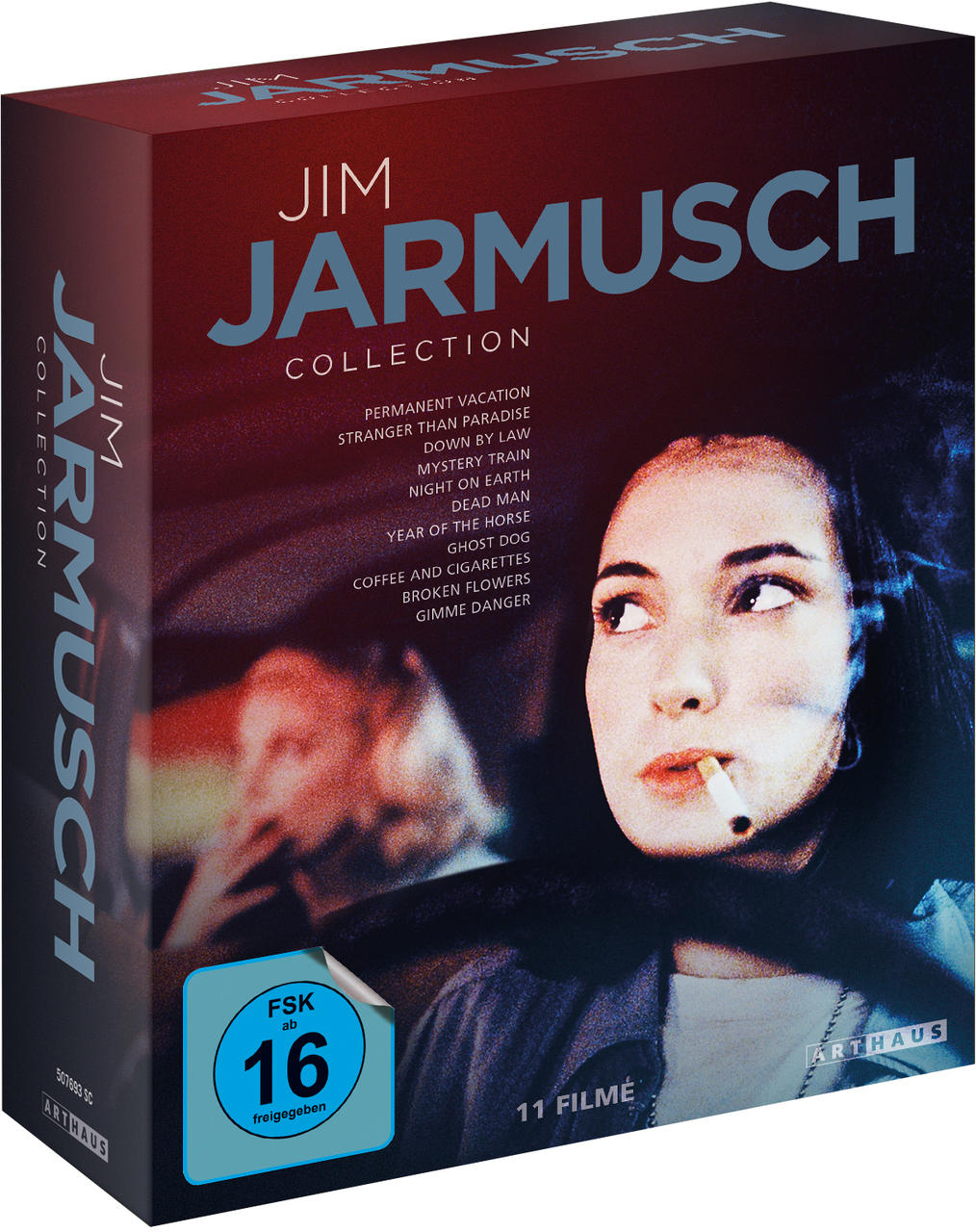 DVD-Boxset mit Jim Jarmusch-Filmen. Eine Frau ist auf dem Cover.
