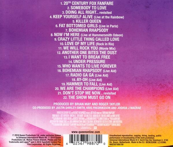 Queen - Bohemian (The (CD) Original Soundtrack) Rhapsody 