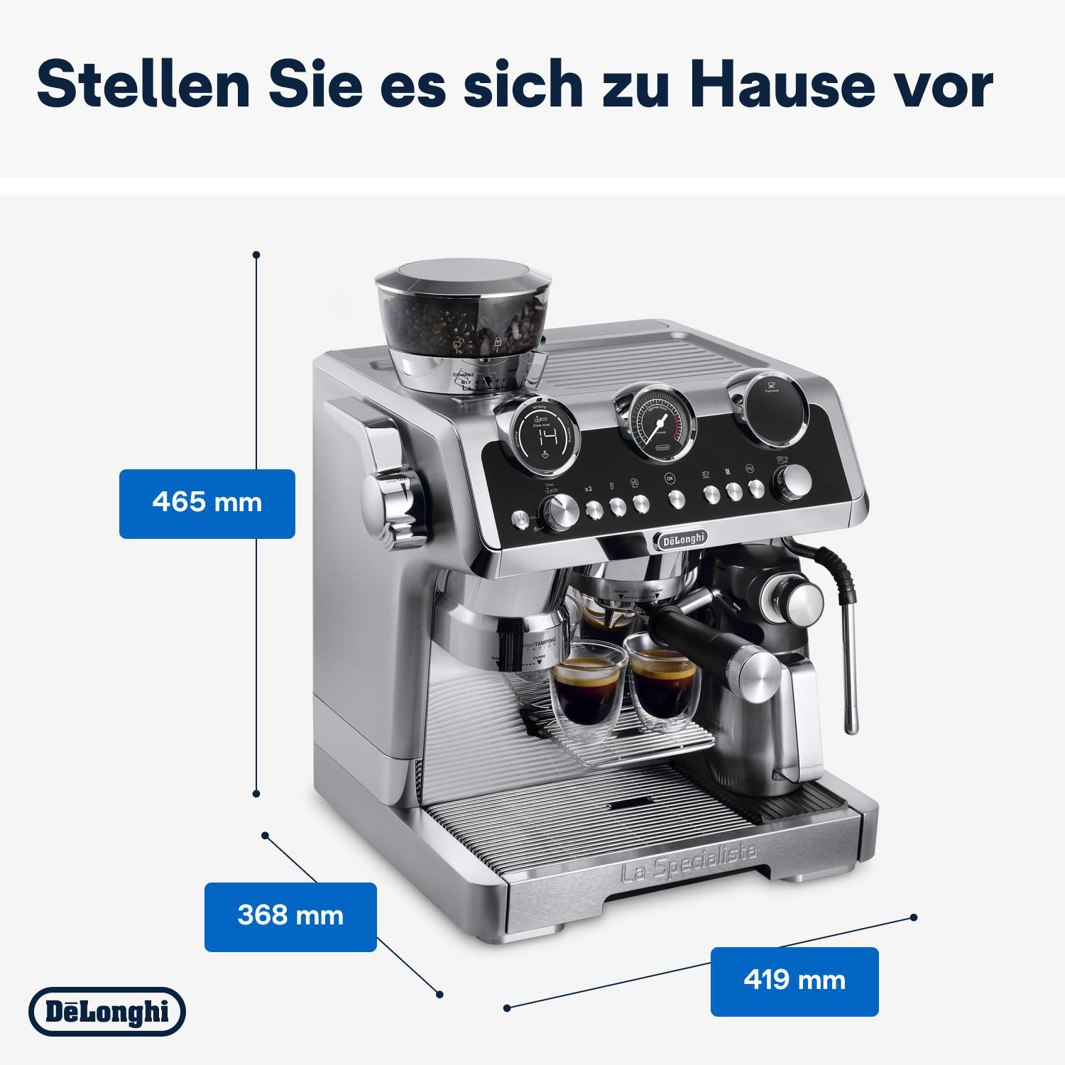 DELONGHI La Specialista Maestro EC9665.M Espressomaschine Silber