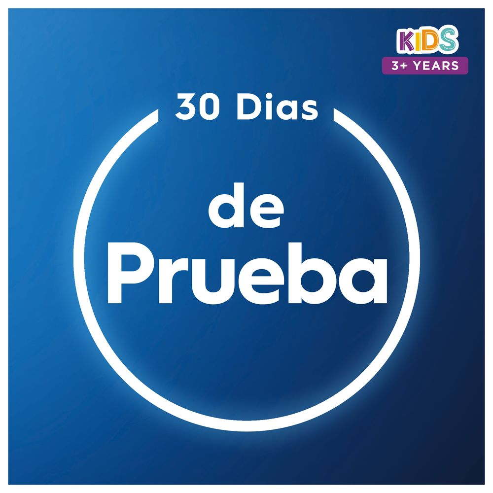 Círculo blanco con texto: '30 Dias de Prueba'.