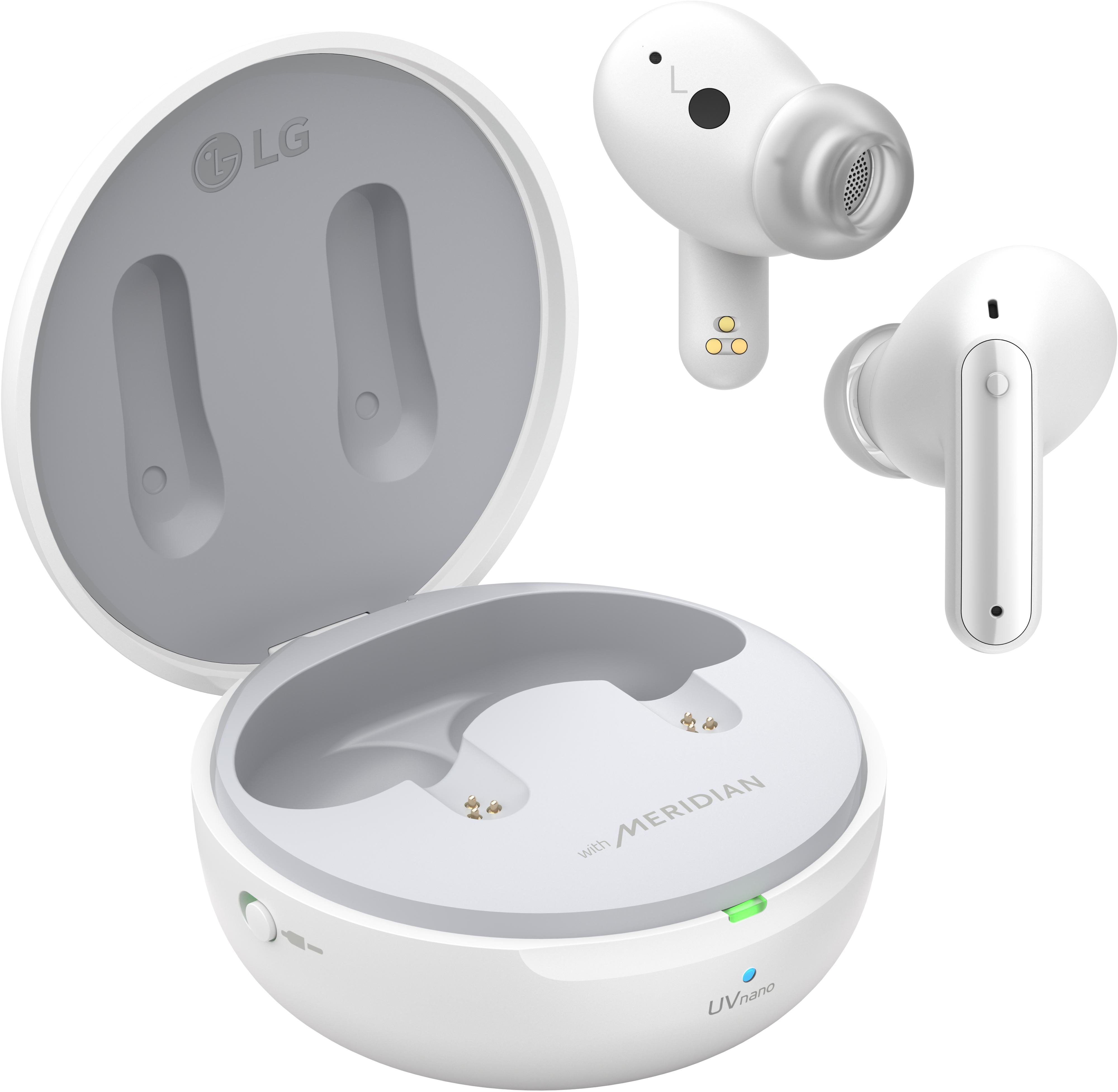 LG TONE Free DFP9W, In-ear Kopfhörer Bluetooth Pearl White
