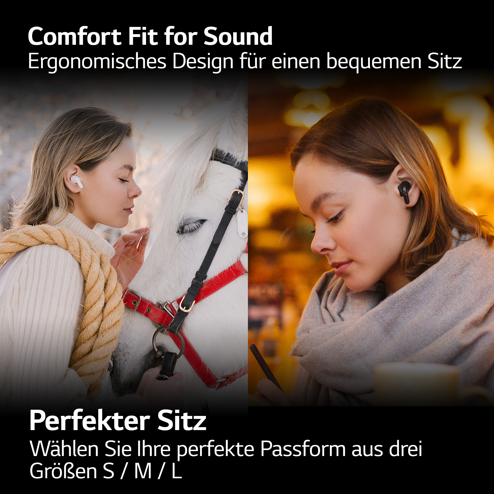LG TONE Free DT90Q, In-ear Kopfhörer Bluetooth White