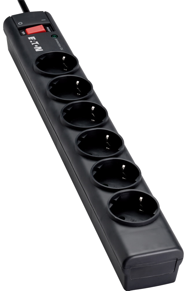 EATON Protection Strip túlfeszültségvédő elosztó, 6 aljzat, 10A (PS6D)