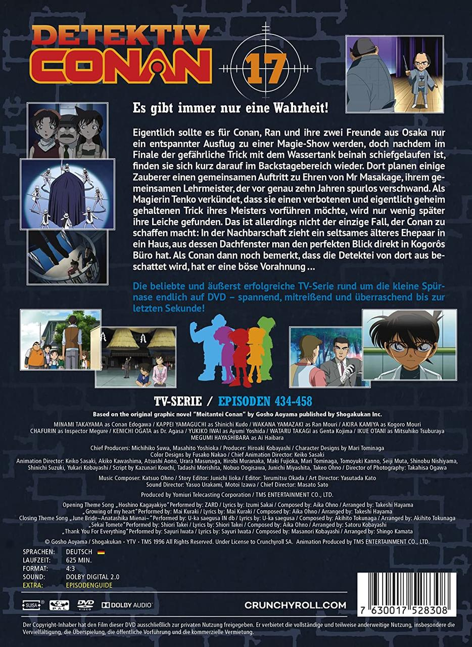 Detective Conan Anime-DVD-Cover. Zeigt Conan und andere Charaktere in einer Szene.