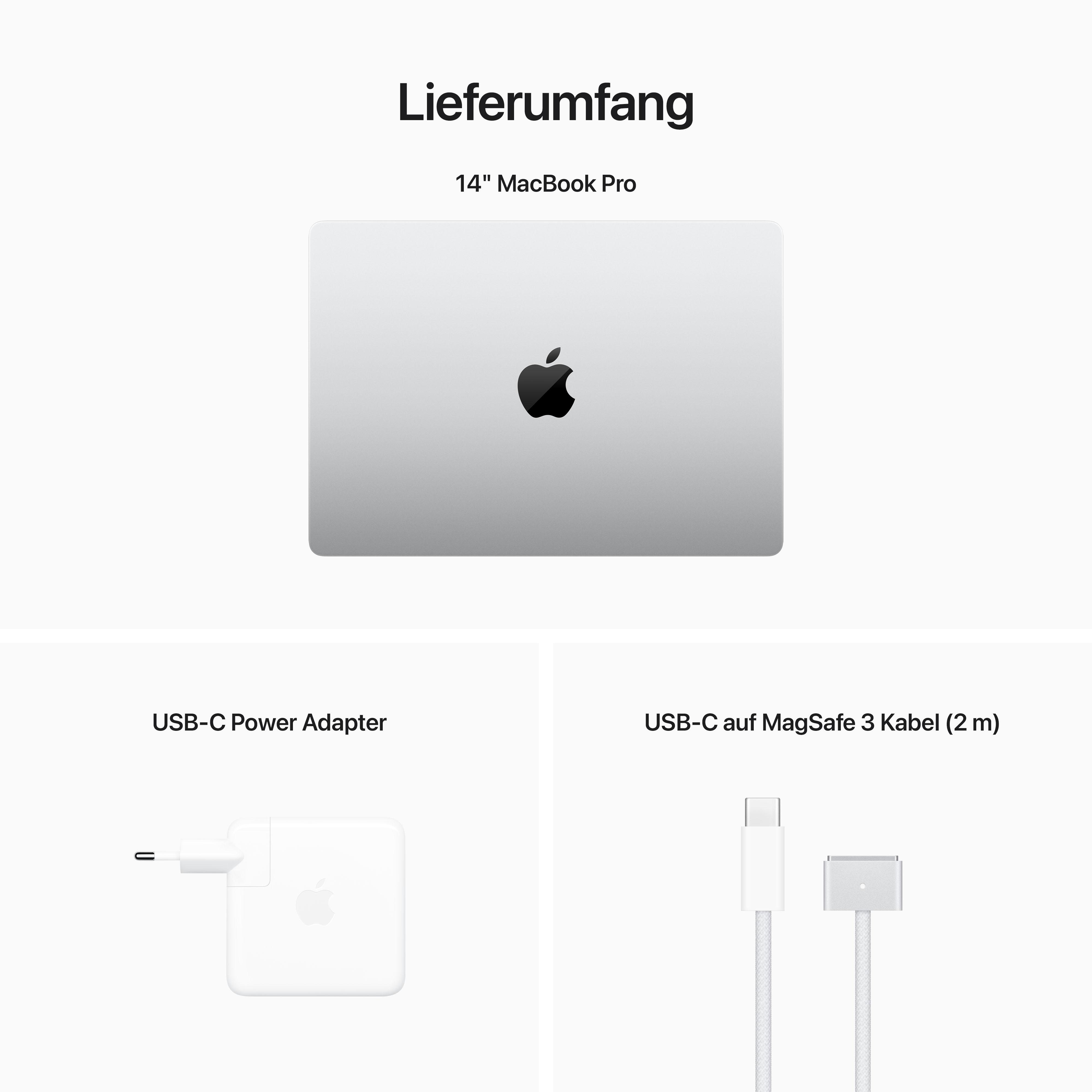 MacBook Silber 32 Display, Apple M2 Zoll RAM, 1 Notebook M-Series 14,2 APPLE Pro SSD, Max, mit (2023), GB TB Prozessor,