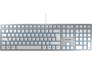 CHERRY KC 6000 SLIM - Clavier (Argent)