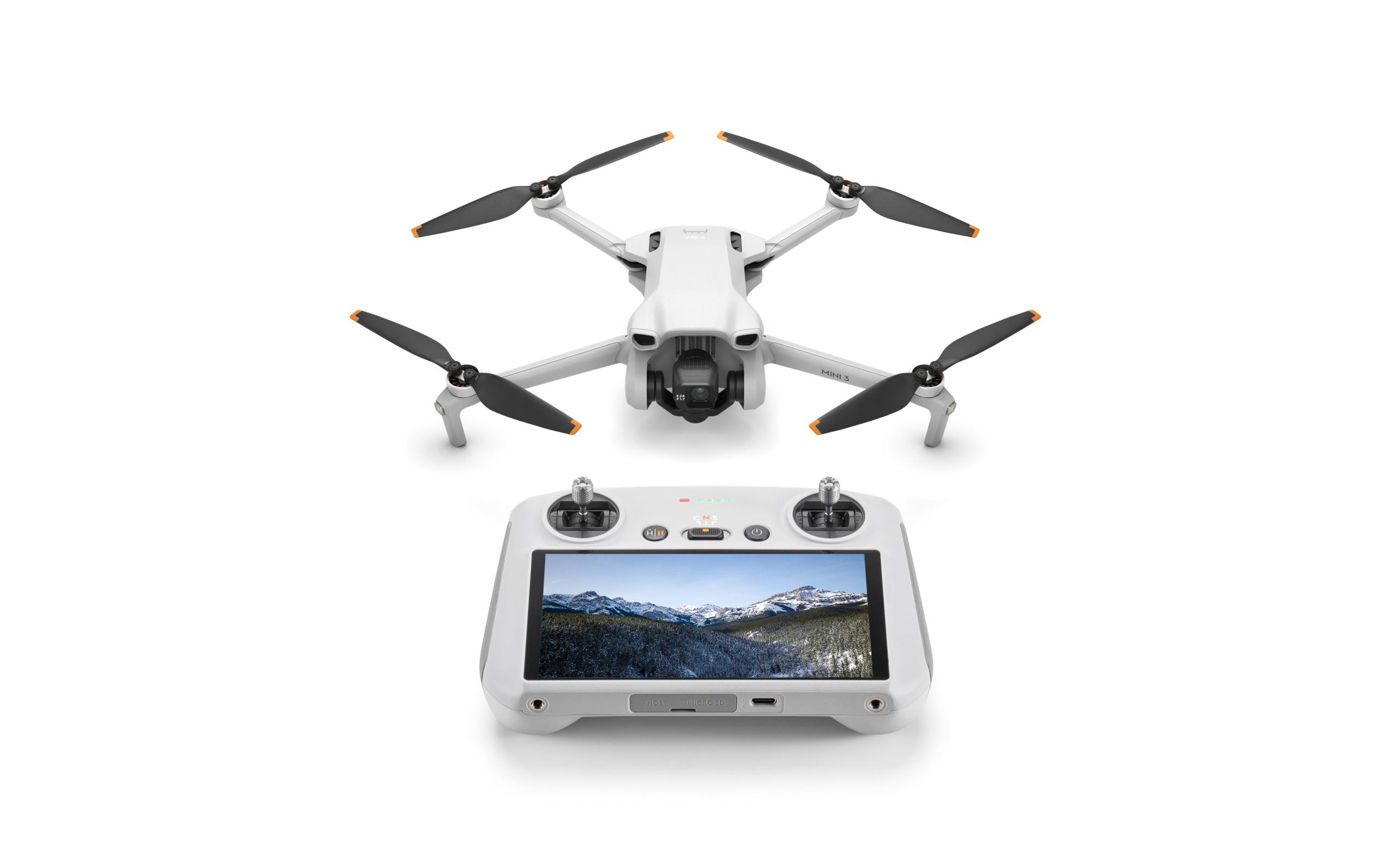 DJI Mini 3 (DJI RC) Drohne, Grau/Weiß