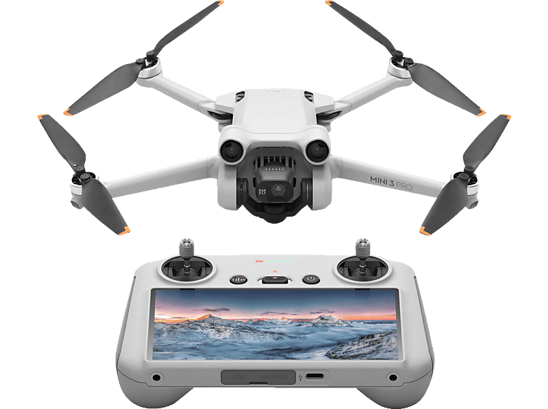 DJI Mini 3 Pro (DJI RC) Drohne, Weiß/Schwarz