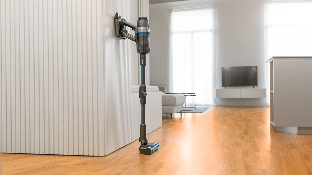Aspirador escoba - Cecotec Conga RockStar 3000 Advance ErgoWet Connected IA, 4 en 1, 680 W, 26 kPa, 90 min, 4 Modos, Ciclónico, Diseño 360º, Gris