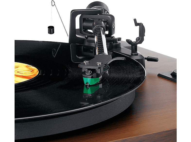 Lenco LS-600WA Plattenspieler mit zwei externen Lautsprechern,Walnut — Foto 3 von 5