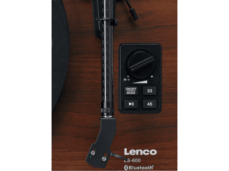 Lenco LS-600WA Plattenspieler mit zwei externen Lautsprechern,Walnut — Foto 4 von 5
