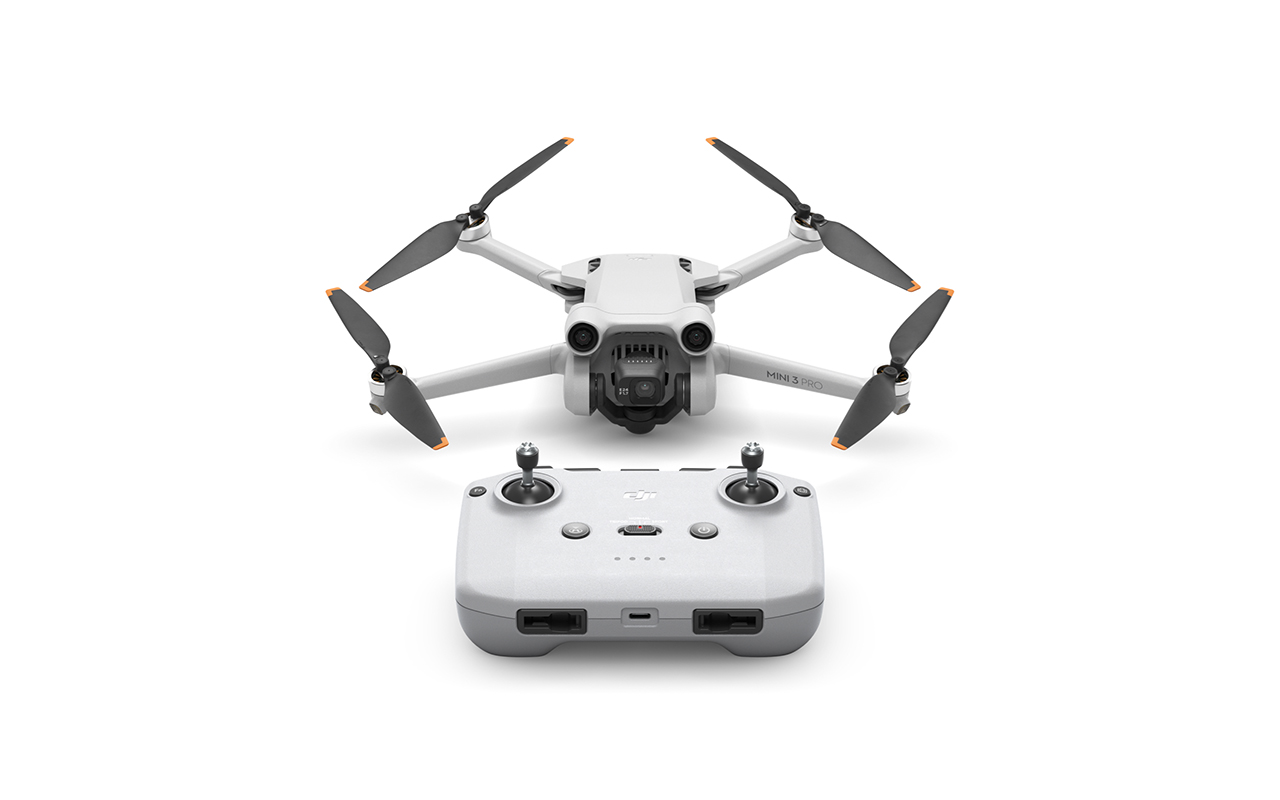 DJI Mini 3 Pro (DJI RC-N1) Drohne, Weiß/Schwarz