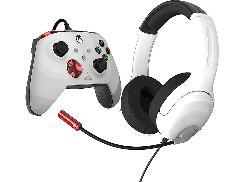 PDP Rematch Bedrade Controller + Airlite Headset Radial White