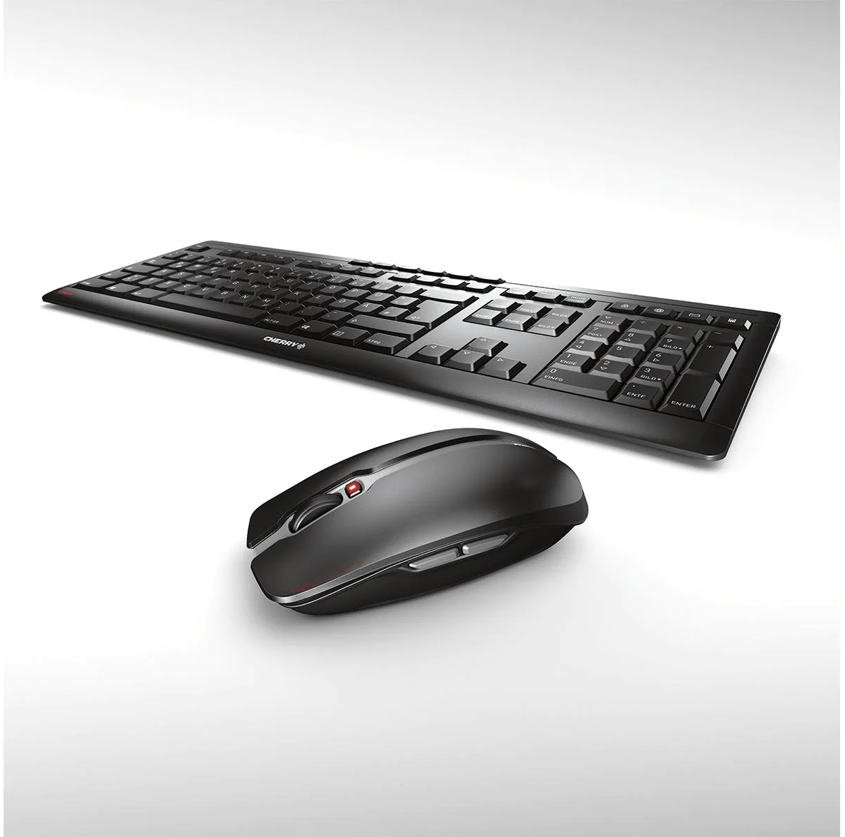 CHERRY Stream Desktop - Ensemble clavier et souris (noir)
