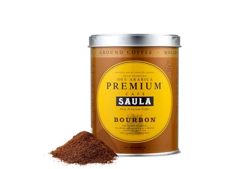 Café molido  Saula Premium Bourbon, Arábica, Intenso, 250 g