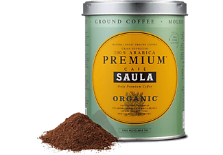 Café molido - Saula Premium Ecológico, Arábica, Intenso, 500 g