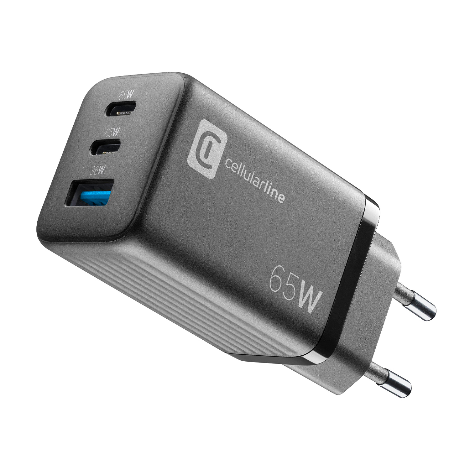 Caricabatterie Cellular Line Multipower GaN 65W3porte
