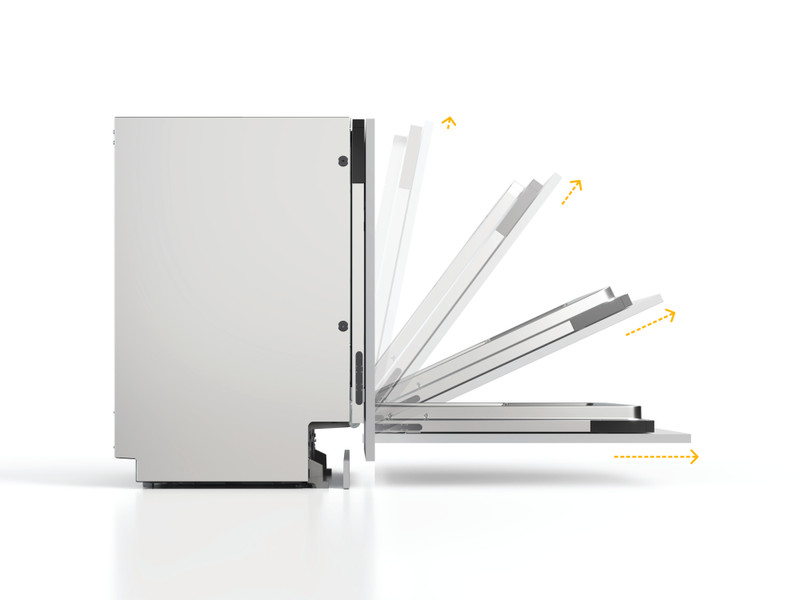 WHIRLPOOL W8I HT40 T Teljesen integrálható mosogatógép, C, MaxiSpace, 6. Érzék technológia, PowerClean Pro, NaturalDry