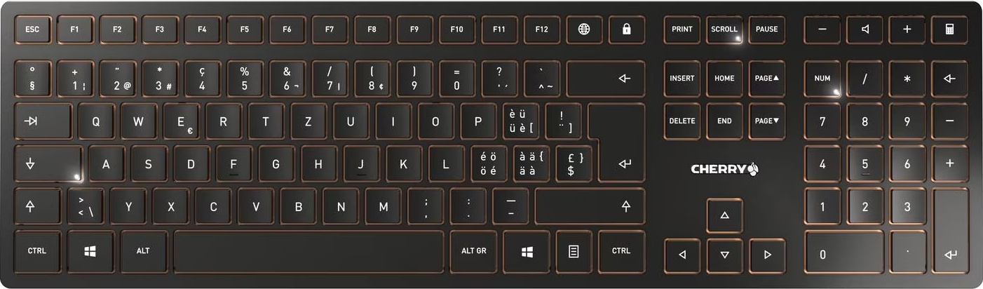 CHERRY DW 9100 Slim - Ensemble clavier et souris (noir)