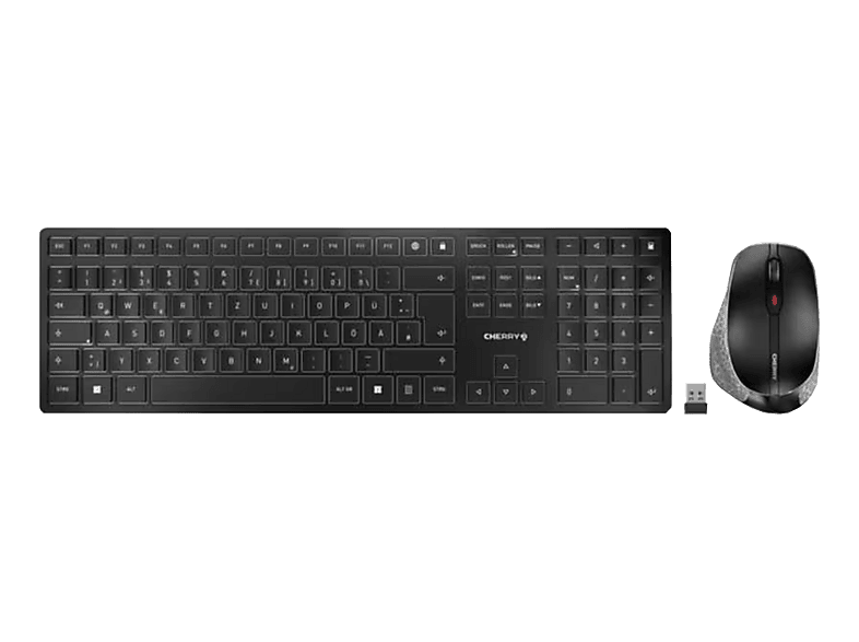 CHERRY DW 9500 Slim - Tastatur-Maus-Set (Schwarz)