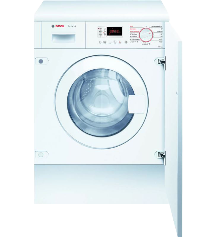 Lavadora secadora - Bosch WKD24362ES, 7kg+4kg, 15 programas, 1355 rpm, ActiveWater, Blanco