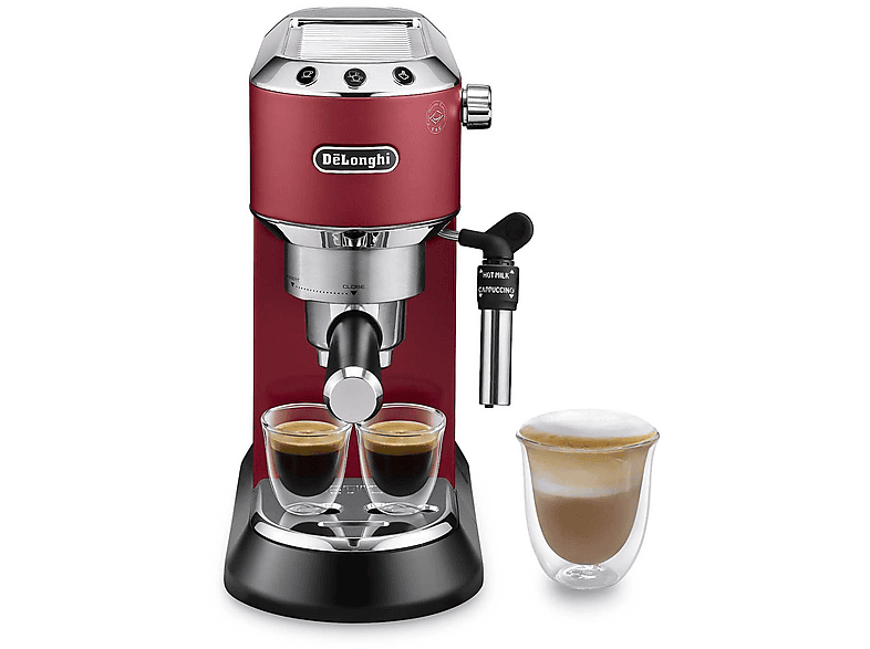 MACCHINA CAFFÈ ESPRESSO DE'LONGHI Dedica EC685.R, 1350 W, Rosso