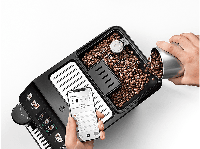 De'Longhi ECAM450.86.T Eletta Explore Cold Brew Kaffeevollautomat (Titan, Kegelmahlwerk, 19 bar, externer Milchbehälter) — Foto 3 von 5