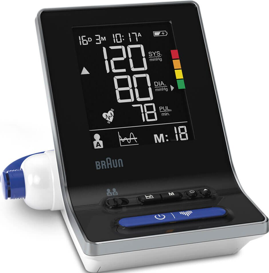 BRAUN ExactFit 3 - Blutdruckmessgerät (Weiss/Grau/Schwarz)